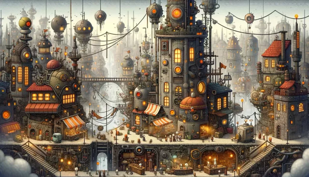 Изображение игры Компьютерные игры на развитие памяти: ТОП 7 игр Сцена из игры Machinarium