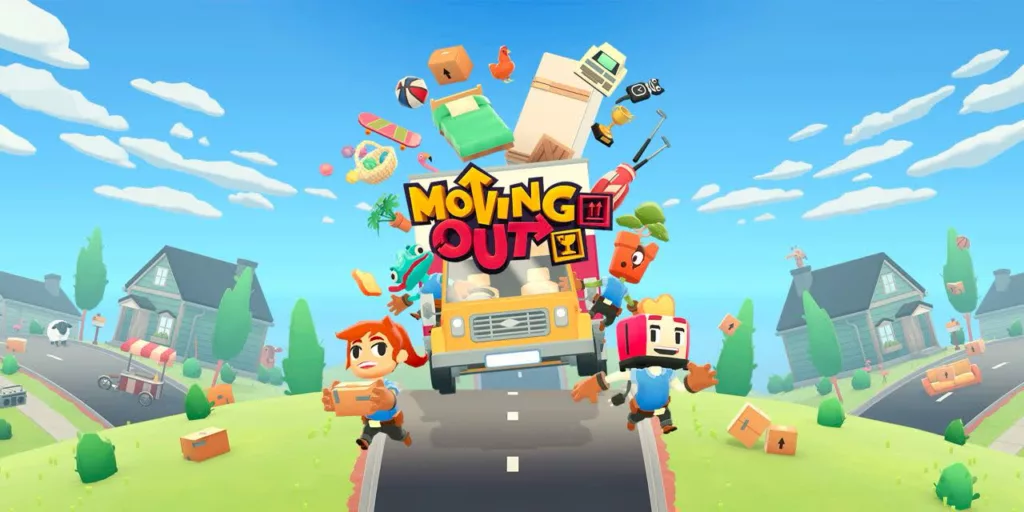 Изображение игры Лучшие игры на один экран Заставка игры Moving Out