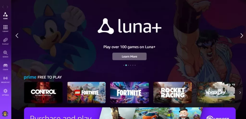 Изображение игры Какой облачный гейминг выбрать: 6 лучших сервисов для любого бюджета Amazon Luna